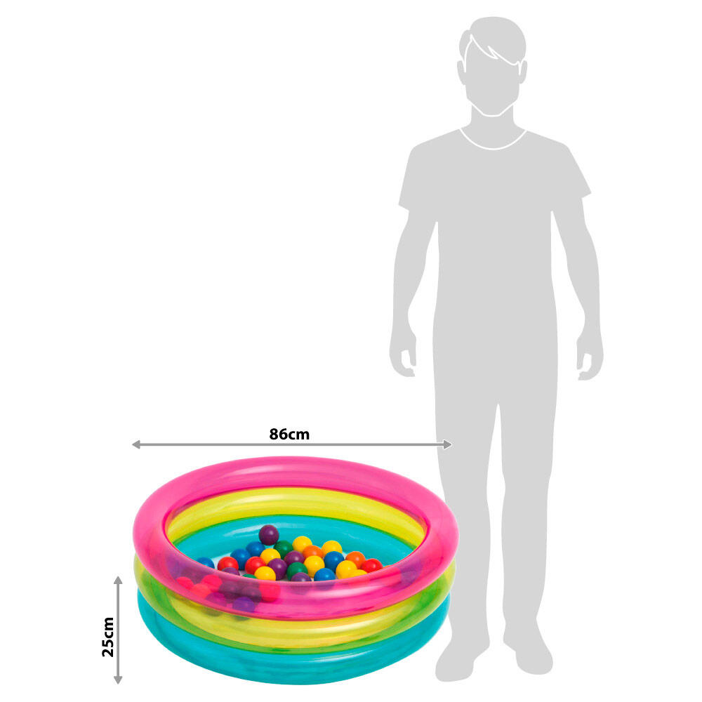 Piscina de bolas insuflável intex 50 bolas 5/5
