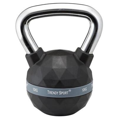 Kettlebell Trendy Premium czarny-chrom 4 kg