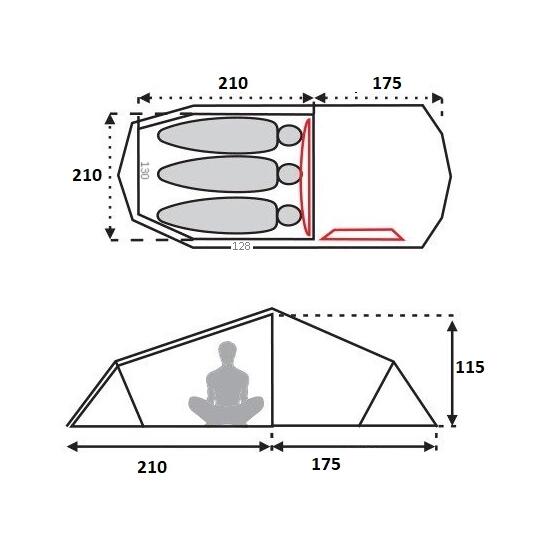 Namiot KORSYKA III COMPACT 2.0 / 5 kg 4/4