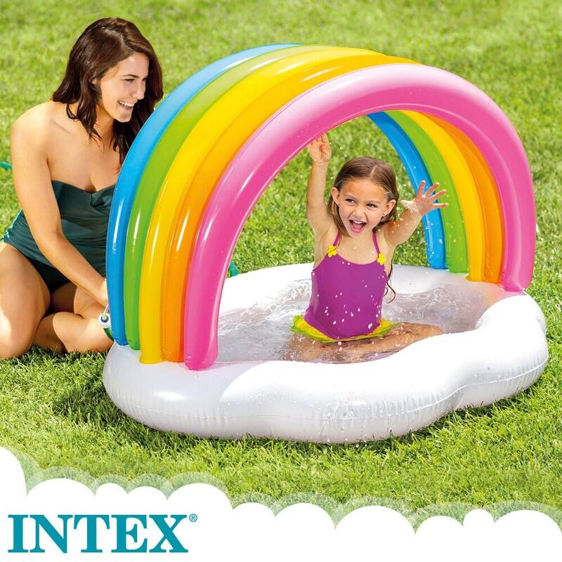 Piscine gonflable pour bébé Intex Rainbow Shower