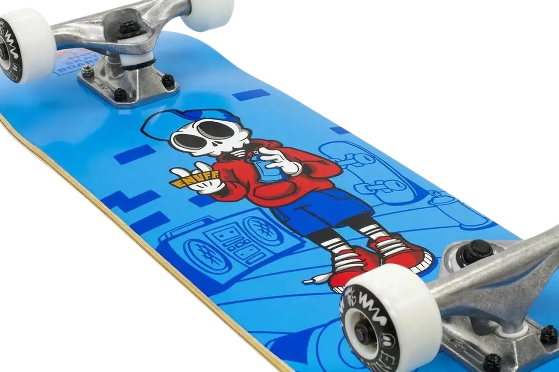 Enuff Skully 7.75 "x31.5" Blau / Weiß Skateboard 3/4
