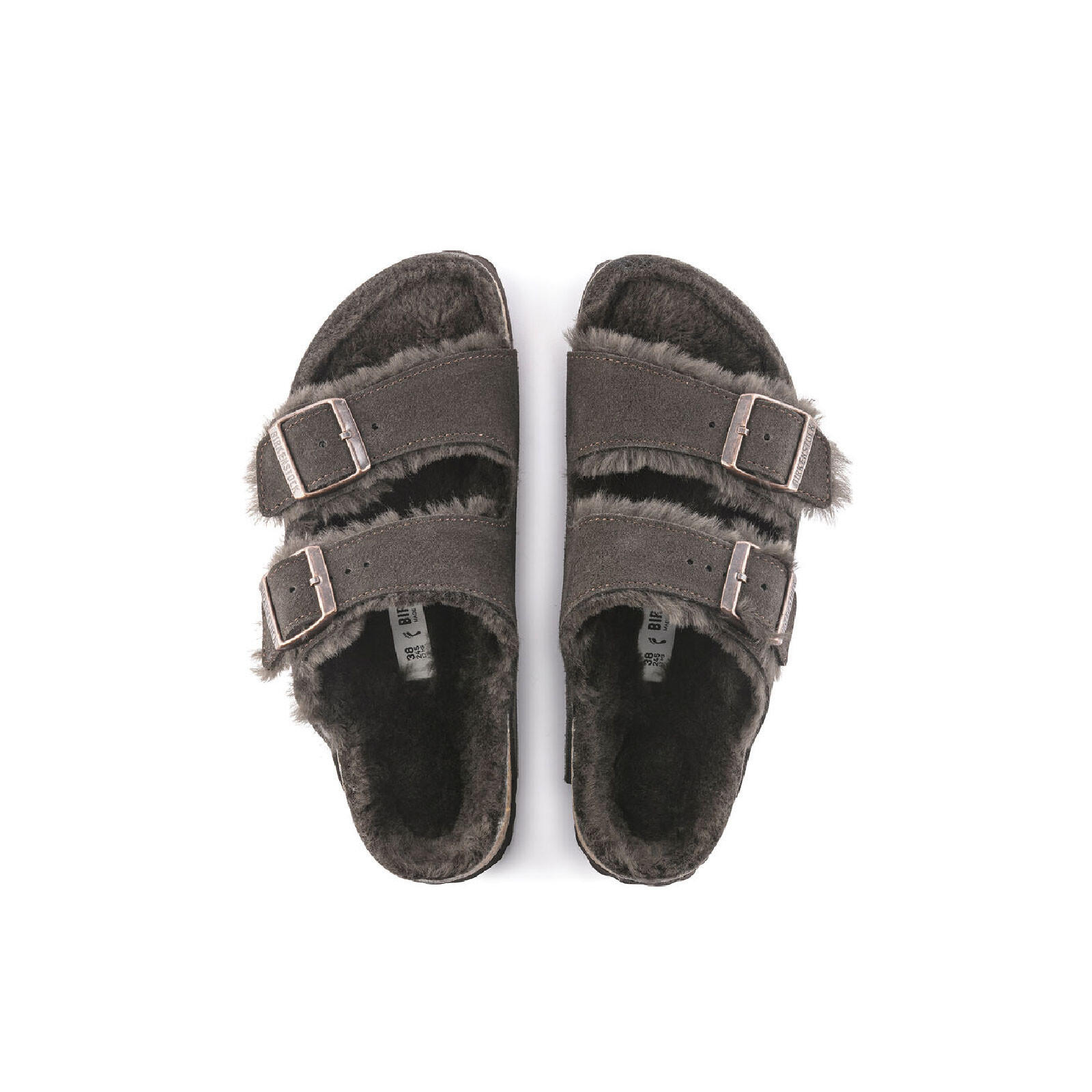 Birkenstock - Piel de borrego marrón Arizona 1020528 4/5