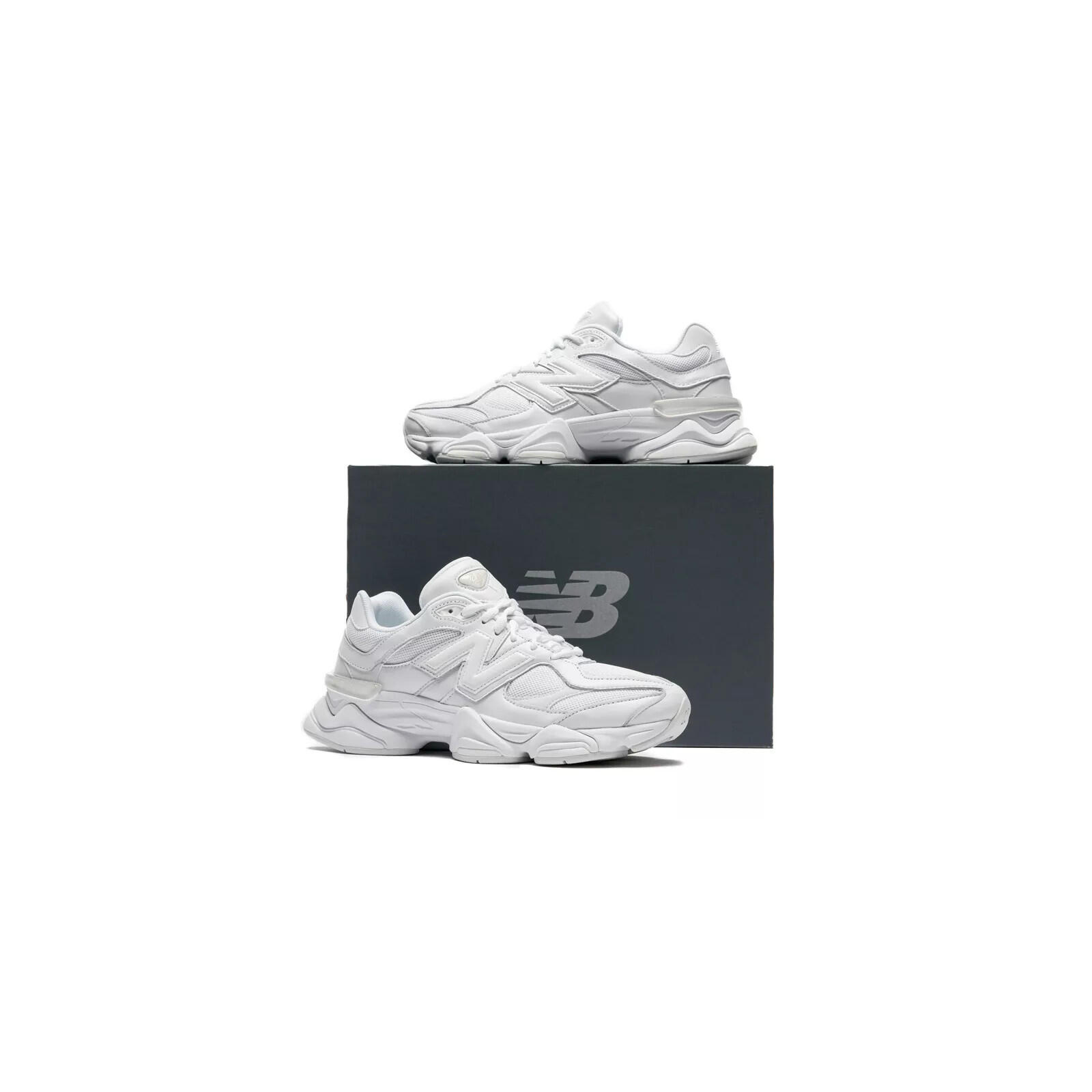 New Balance 9060 Triple White 5/5