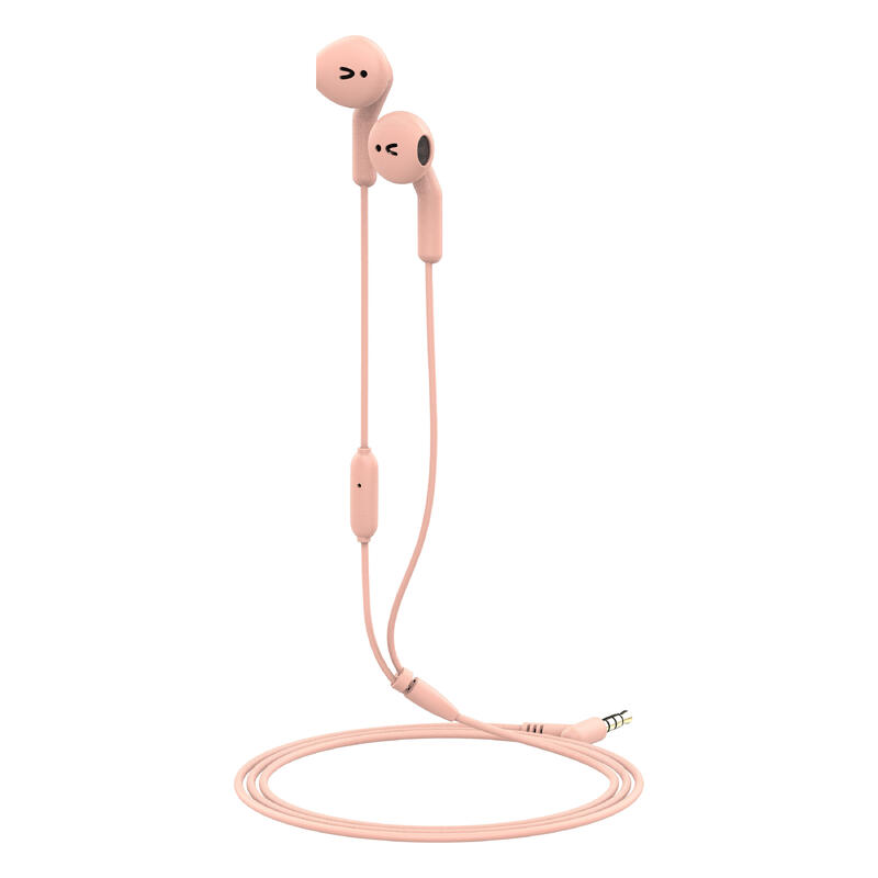 muvit auriculares estéreo MEU 3.5mm rosa