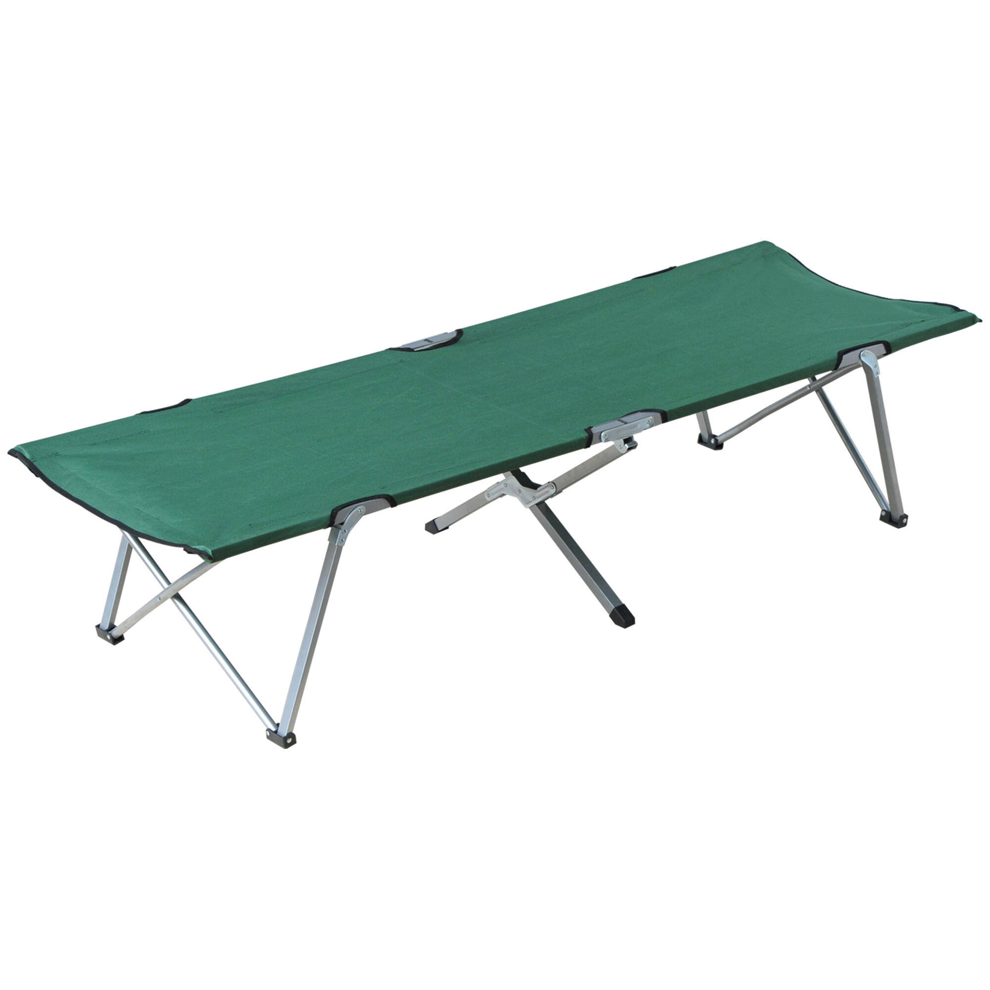 Outsunny Cama De Campismo Dobrável 193X64x40 Cm Verde da Decathlon