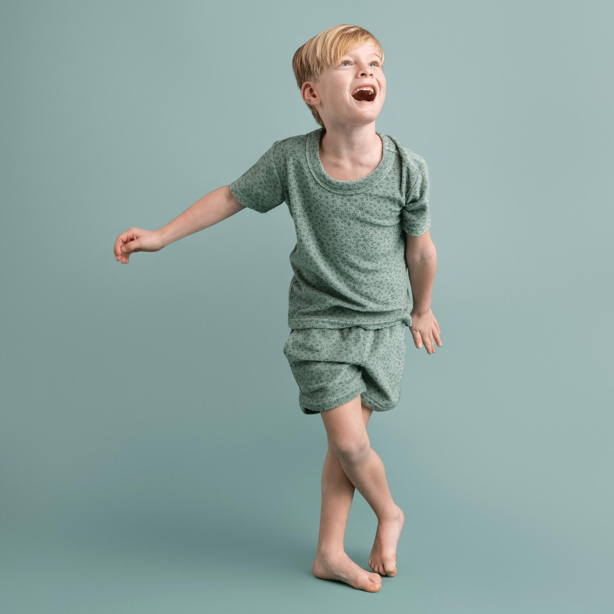 Swim Essentials | Verde Panterato Completo Estivo Bambino - Spugna 5/6