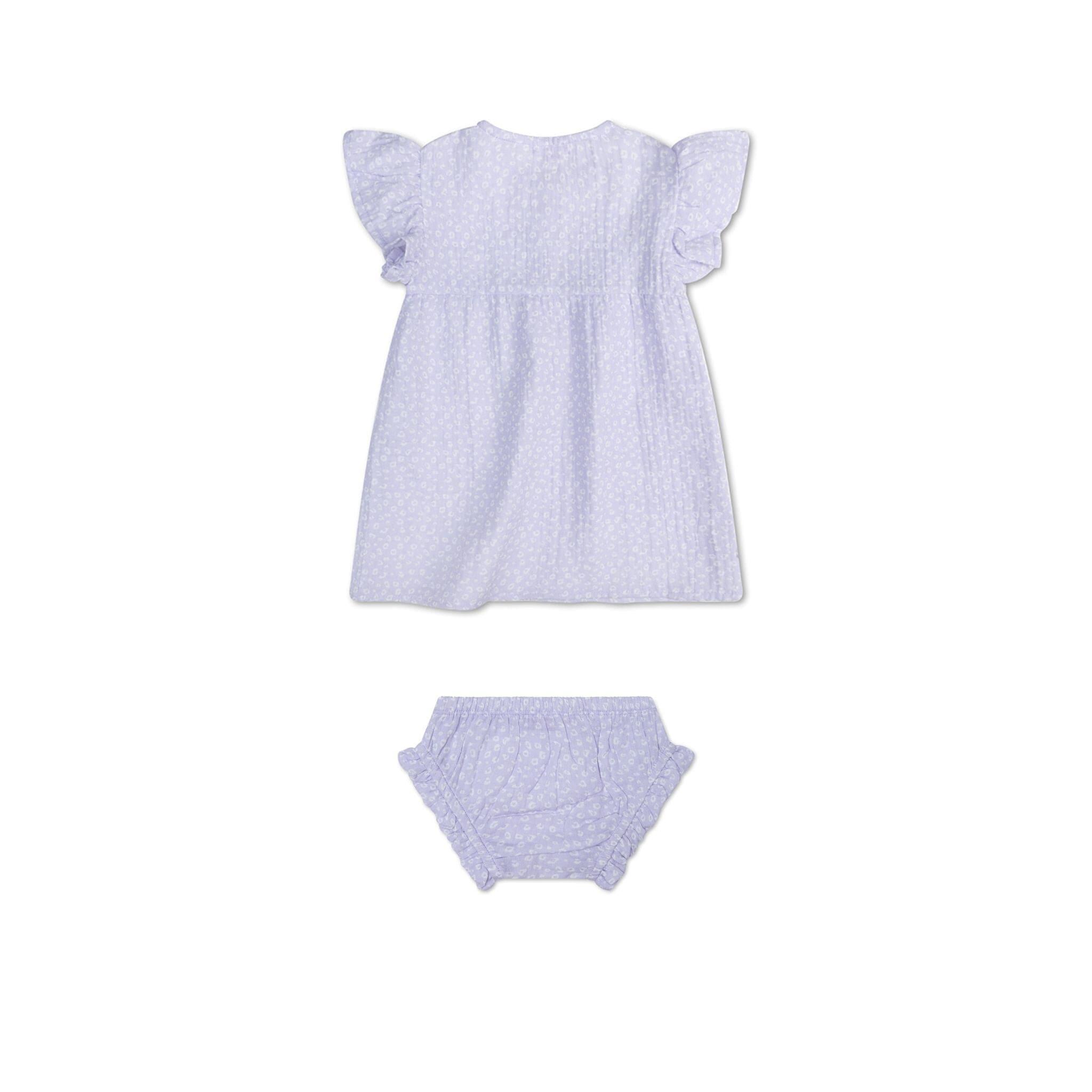 Ropa de playa Niñas 6-8 Años - Muselina - Lila - Estampado de leopardo - 122/128 3/4