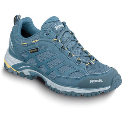 Caribe lady gtx wandelschoen dames waterdichte lage wandelschoenen eisgrau/gelb