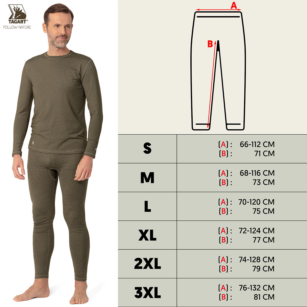 Leggings de chasse California pour homme en grains de café thermiques 2/4