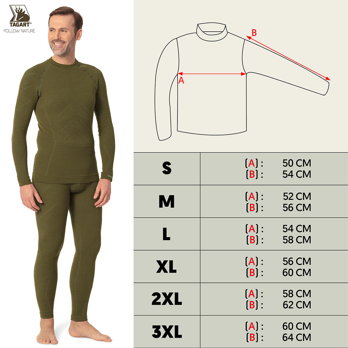 Le maillot thermique à manches longues Greenland en laine mérinos 2/5