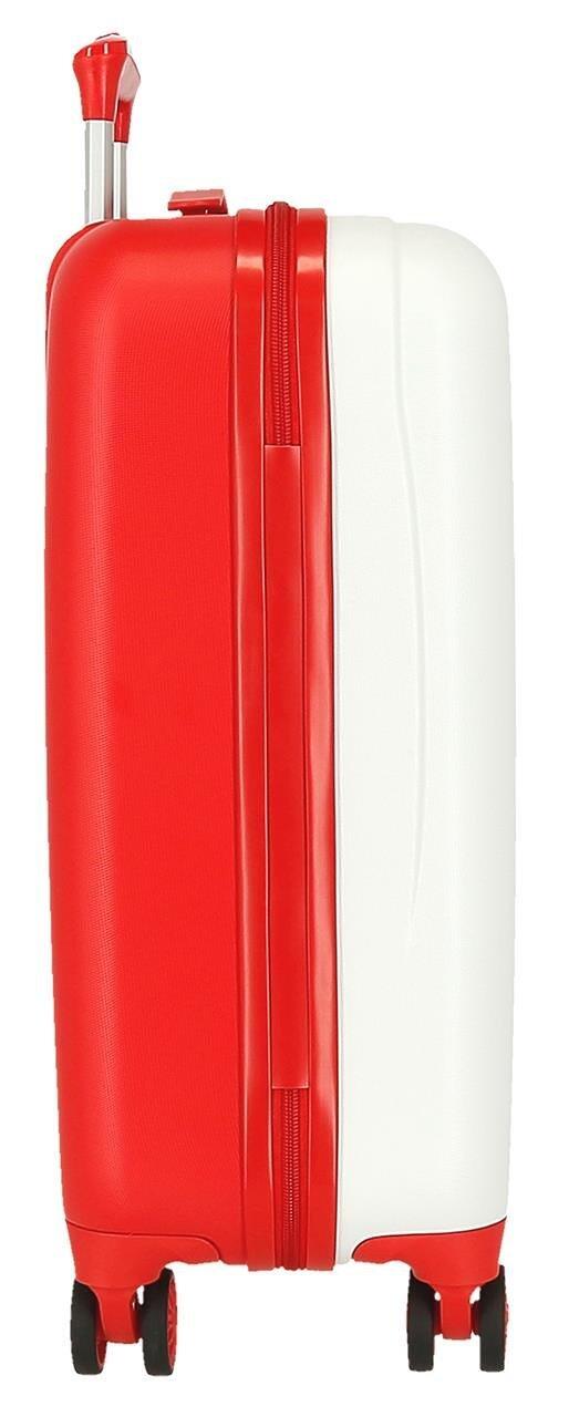Maleta de cabina ABS rígida Unisex Reebok Maveryck 55cm 34L Blanco/Rojo 3/5