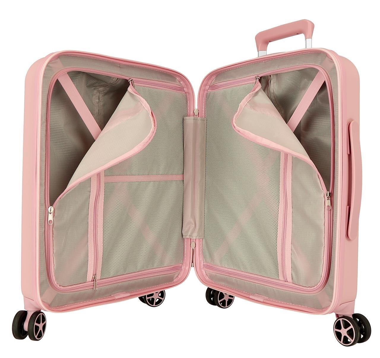 Maleta de cabina ABS rígida Reebok Roxbury 55cm 38L Rosa 4/5