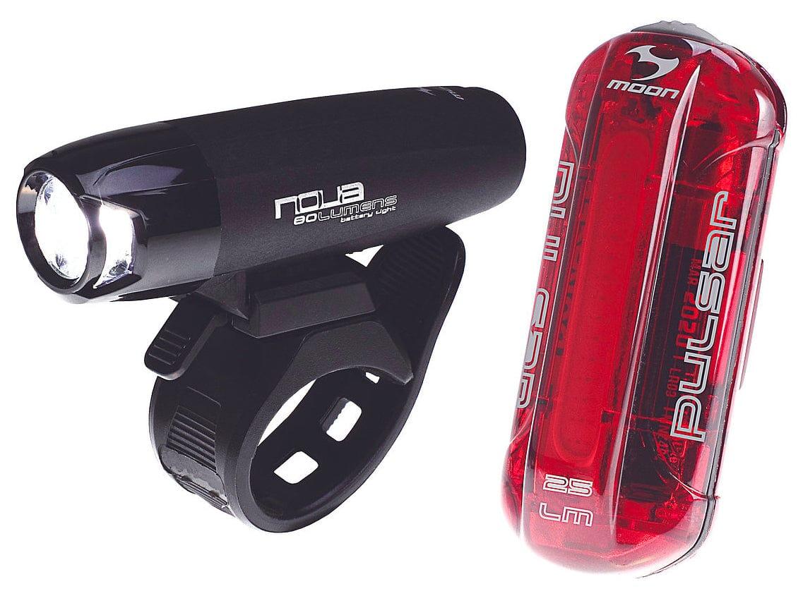 Moon Nova 80 Lumen and Pulsar 25 Lumen Battery Light Set