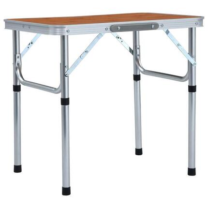 Mesa de camping plegable aluminio 60x45 cm