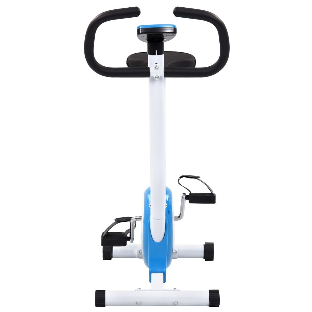 Bicicleta estática con resistencia de cinta azul 4/6