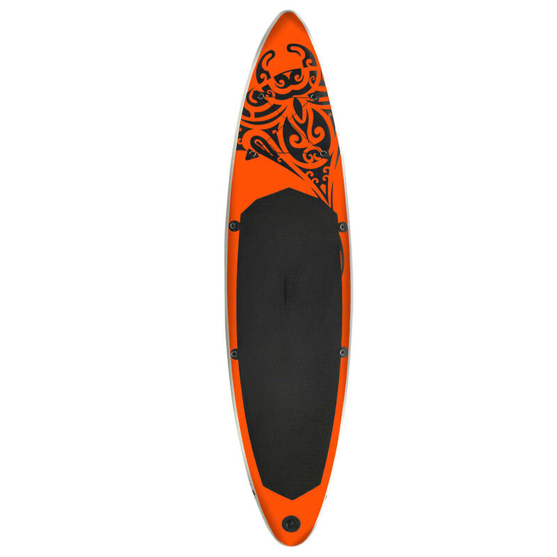 Juego de tabla de paddle surf inflable naranja 305x76x15 cm