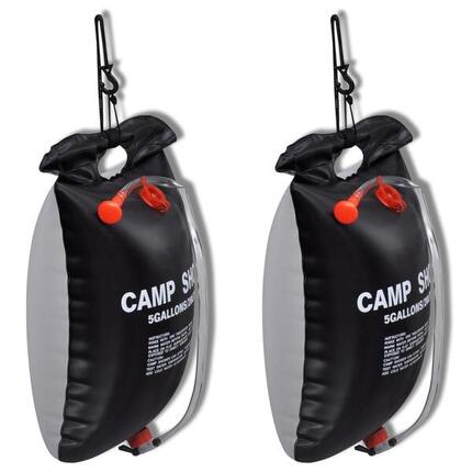 Vidaxl Camping Showers 2 St Solar 20 L