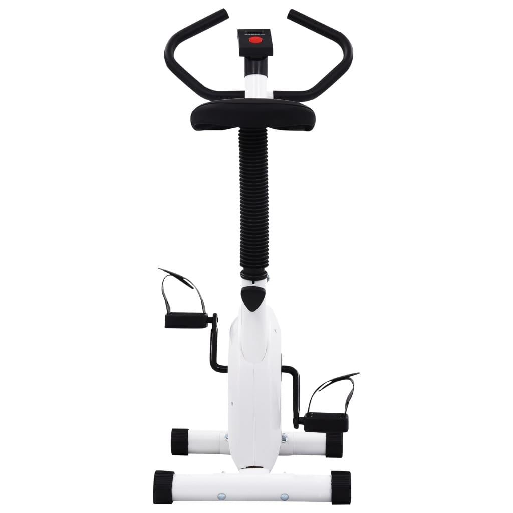 Bicicleta estática con resistencia de cinta blanco 5/6