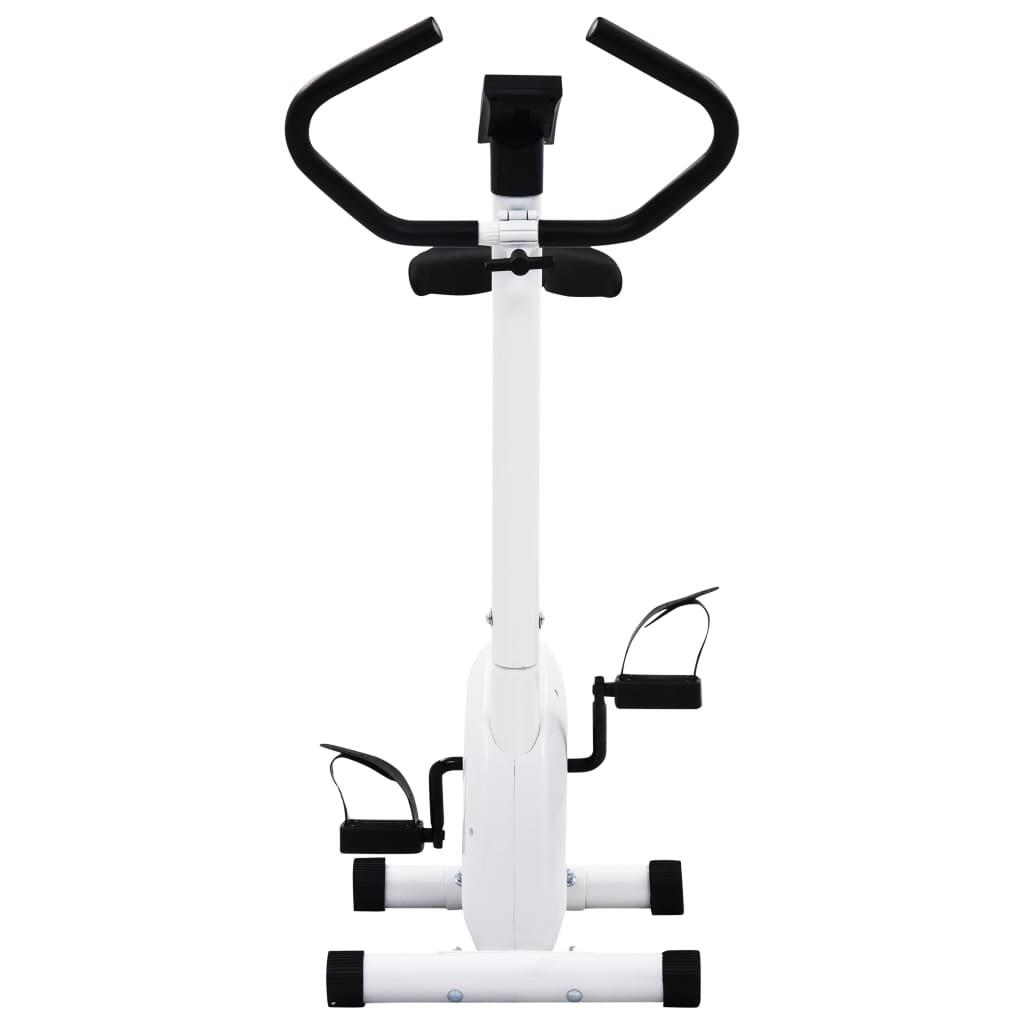 Bicicleta estática con resistencia de cinta blanco 4/6