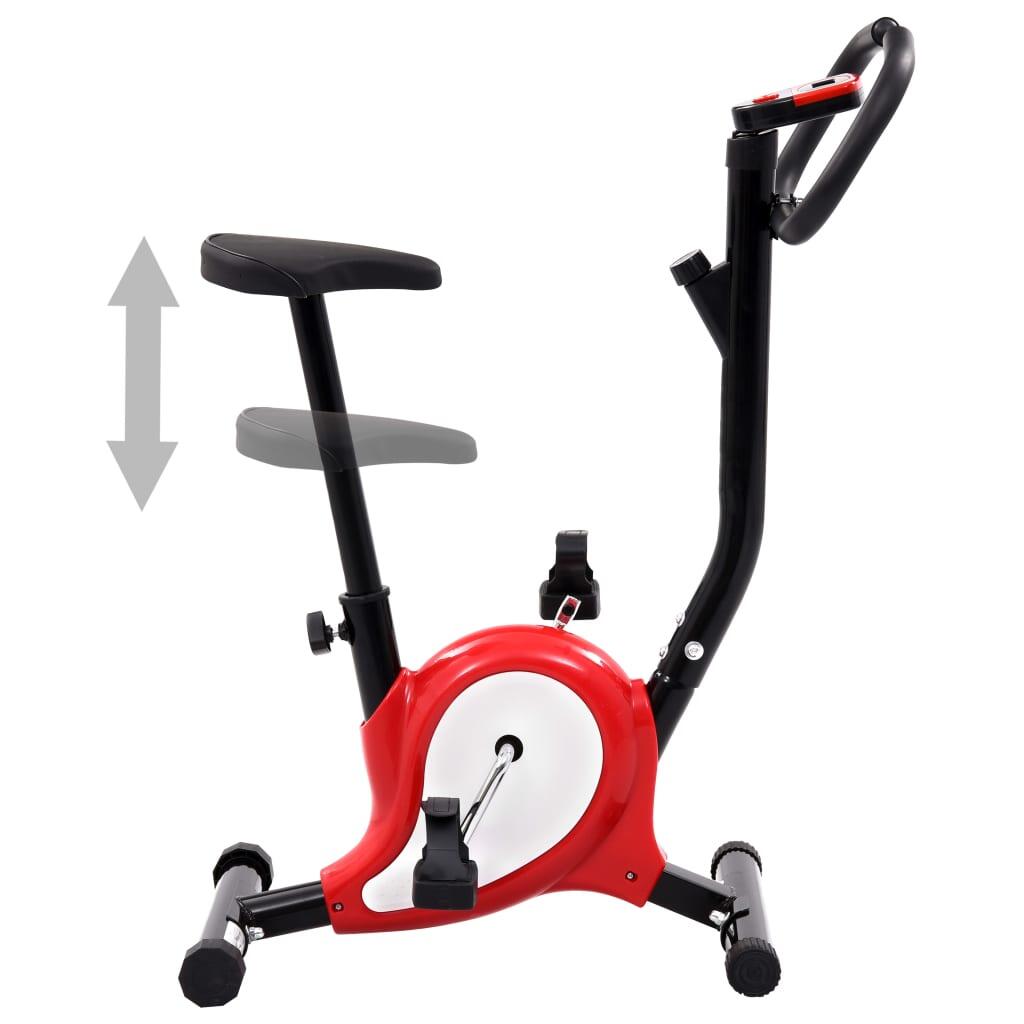 Bicicleta estática con resistencia de cinta roja 2/6