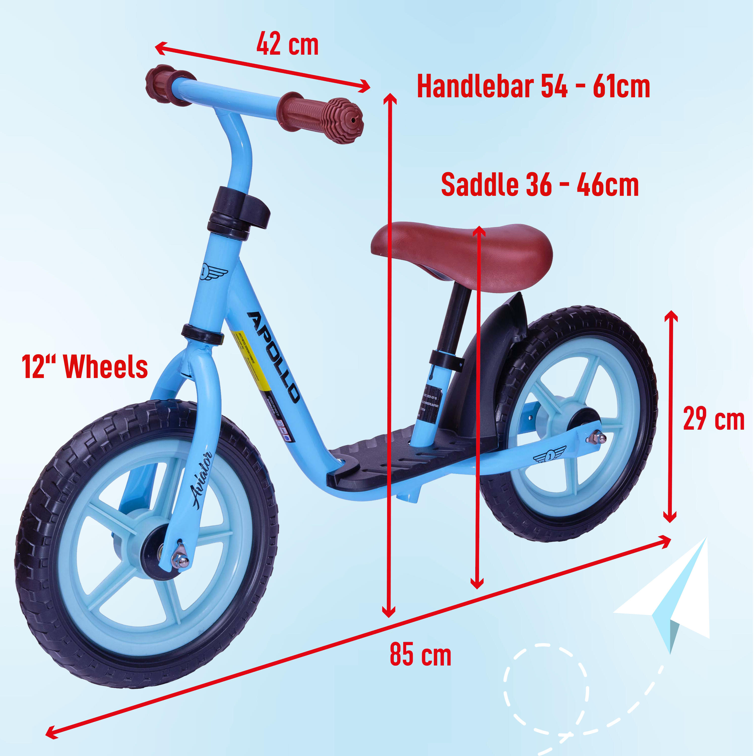 Aviator Bici Senza Pedali 30cm – Sicura – Bici Bambino Robusta e Leggera 2/7