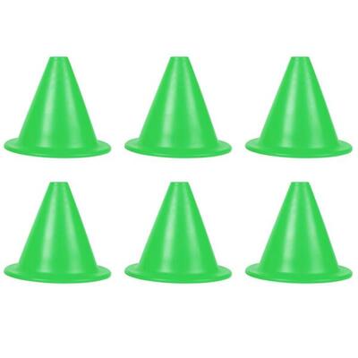 Pion flexibel - set van 6 - klein - groen - flexibele pion