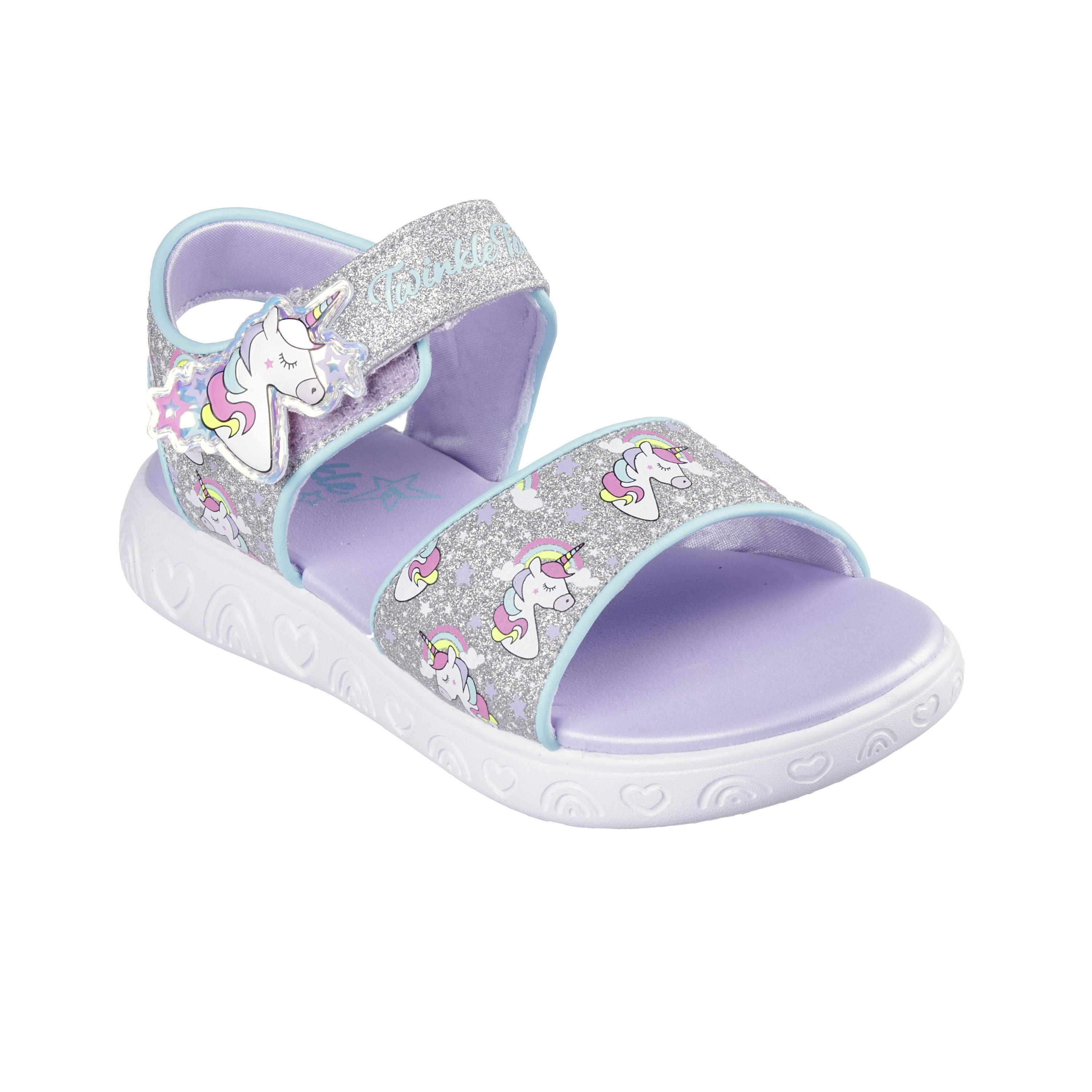 Sandálias Skechers Twinkle Toes Rainbow Shines Multicoloridas para Crianças 2/4