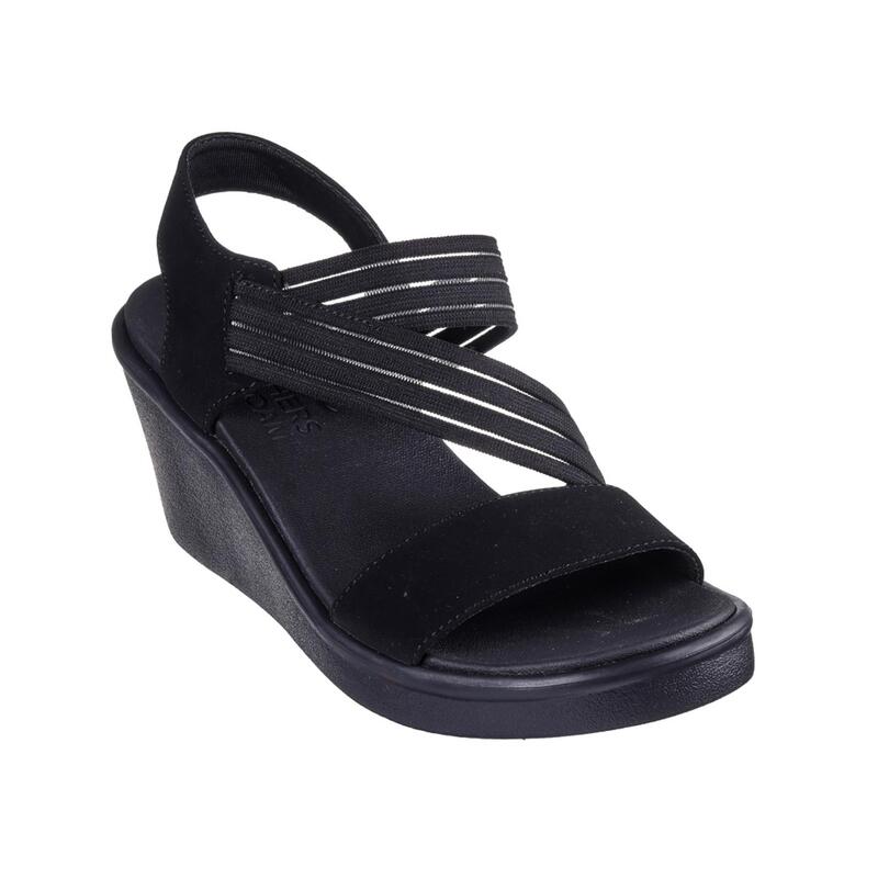 Sandalias Deportivas Mujer Skechers 119610_BBK Negras Acolchadas