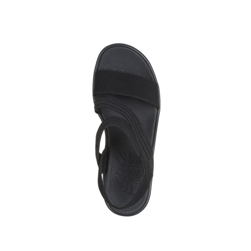 Sandalias Deportivas Mujer Skechers 119610_BBK Negras Acolchadas