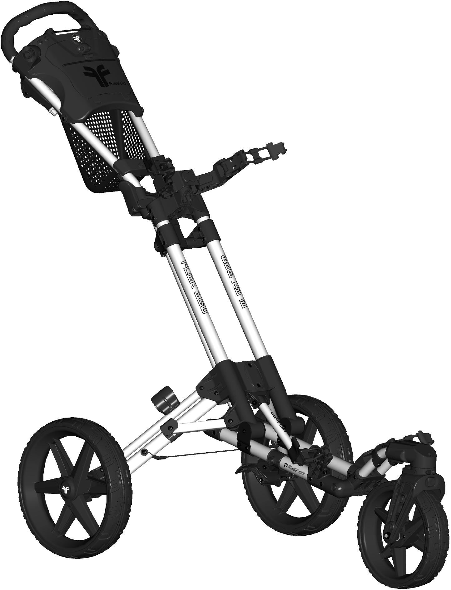 FastFold Flex 360 Golftrolley - Wit Zwart 4/7