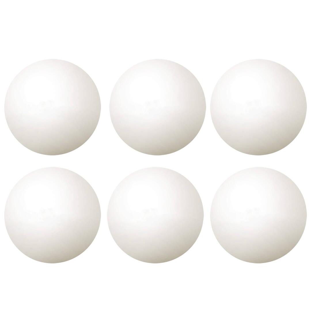 MEGAFORM Tafeltennisbal XL - Set van 6 - Wit