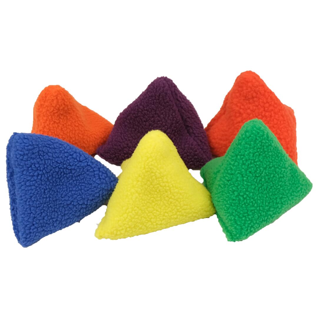 VINEX Pittenzakjes piramide fleece - zacht - set van 6