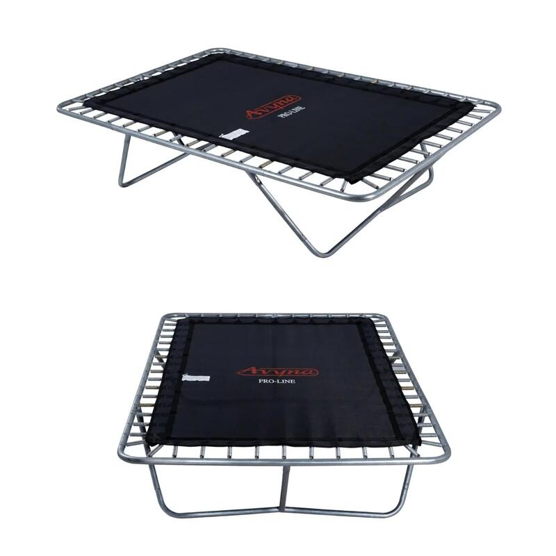Trampoline Avyna de haute qualité rectangulaire 340x240 - gris