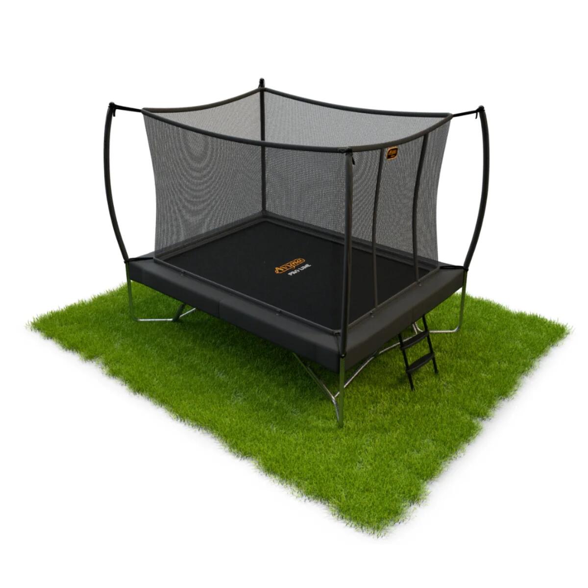 Cama elástica Avyna con red de seguridad - 380x255 cm - gris 3/7
