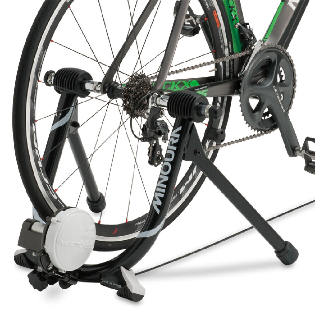 Minoura 60R MagRide bike trainer con interruttore QR per manubrio 4/7