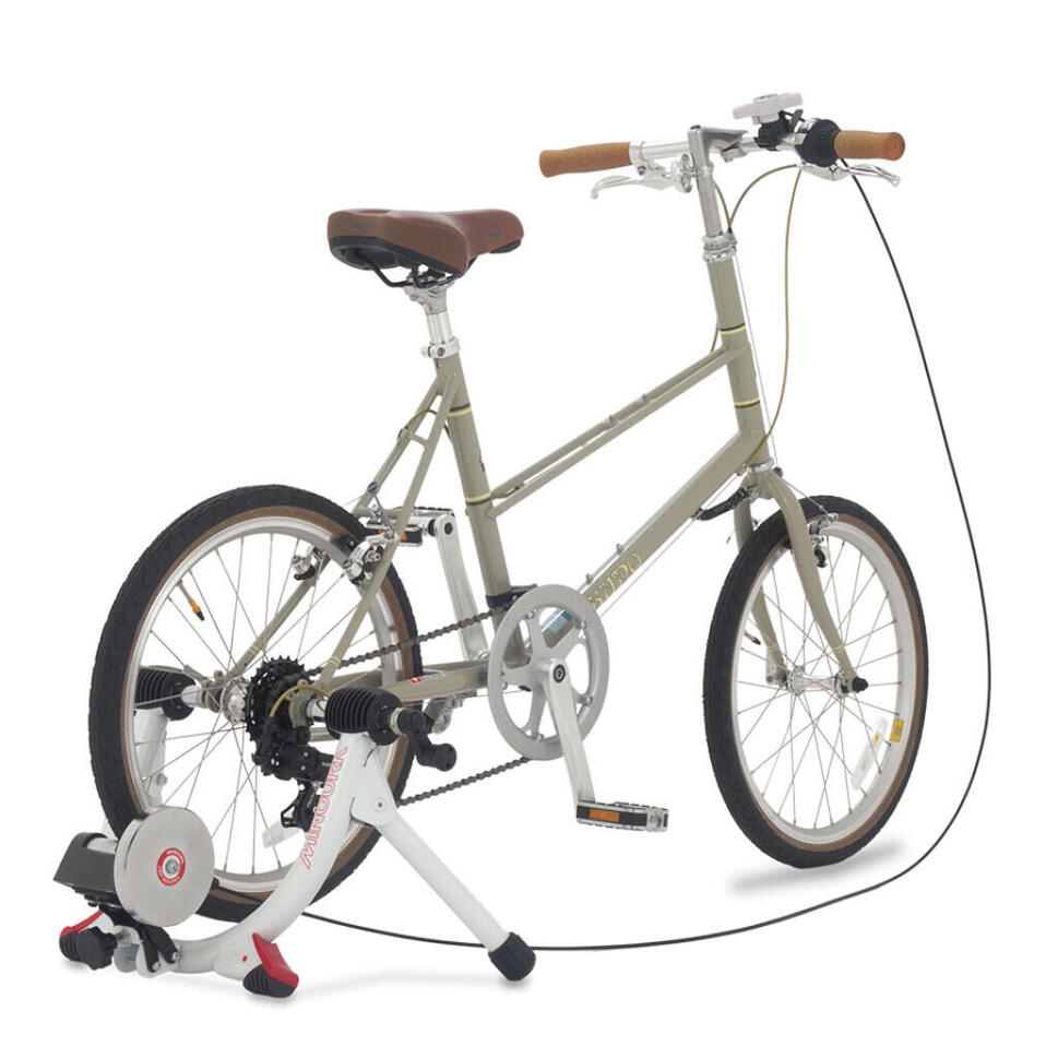 Trenażer rowerowy Minoura LR241 z przełącznikiem QR na kierownicy - BMX, MTB