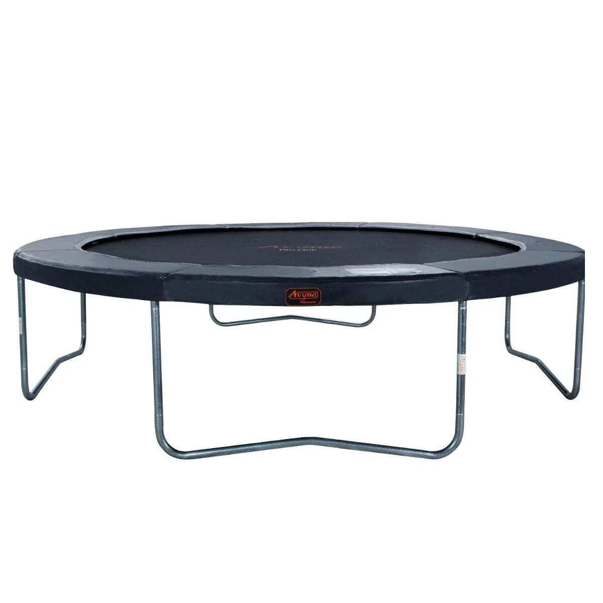 Avyna trampoline rond (Ø430 cm) - gris - avec housse gratuite 2/7
