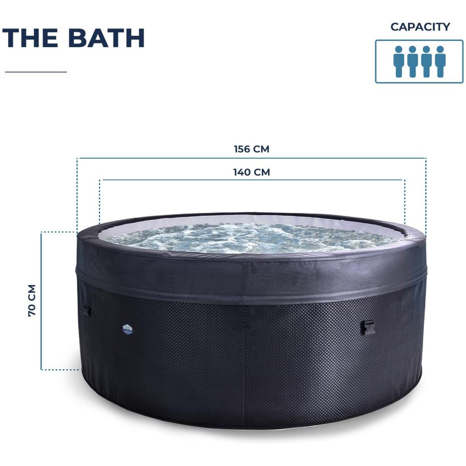Ijsbad + spa voor 4 personen - NetSpa Ice Vita - multifunctioneel - 3kW 2/7