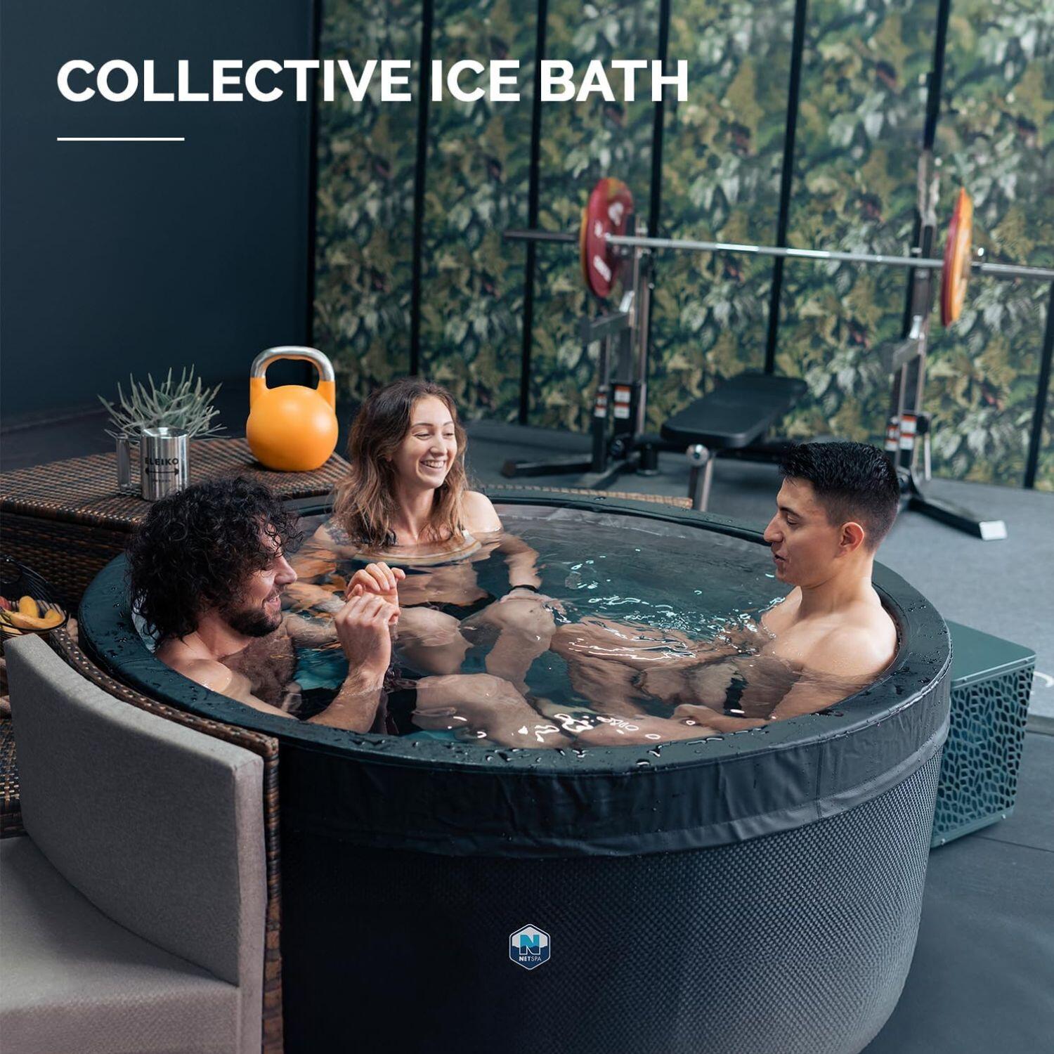 Ijsbad + spa voor 4 personen - NetSpa Ice Vita - multifunctioneel - 3kW 7/7