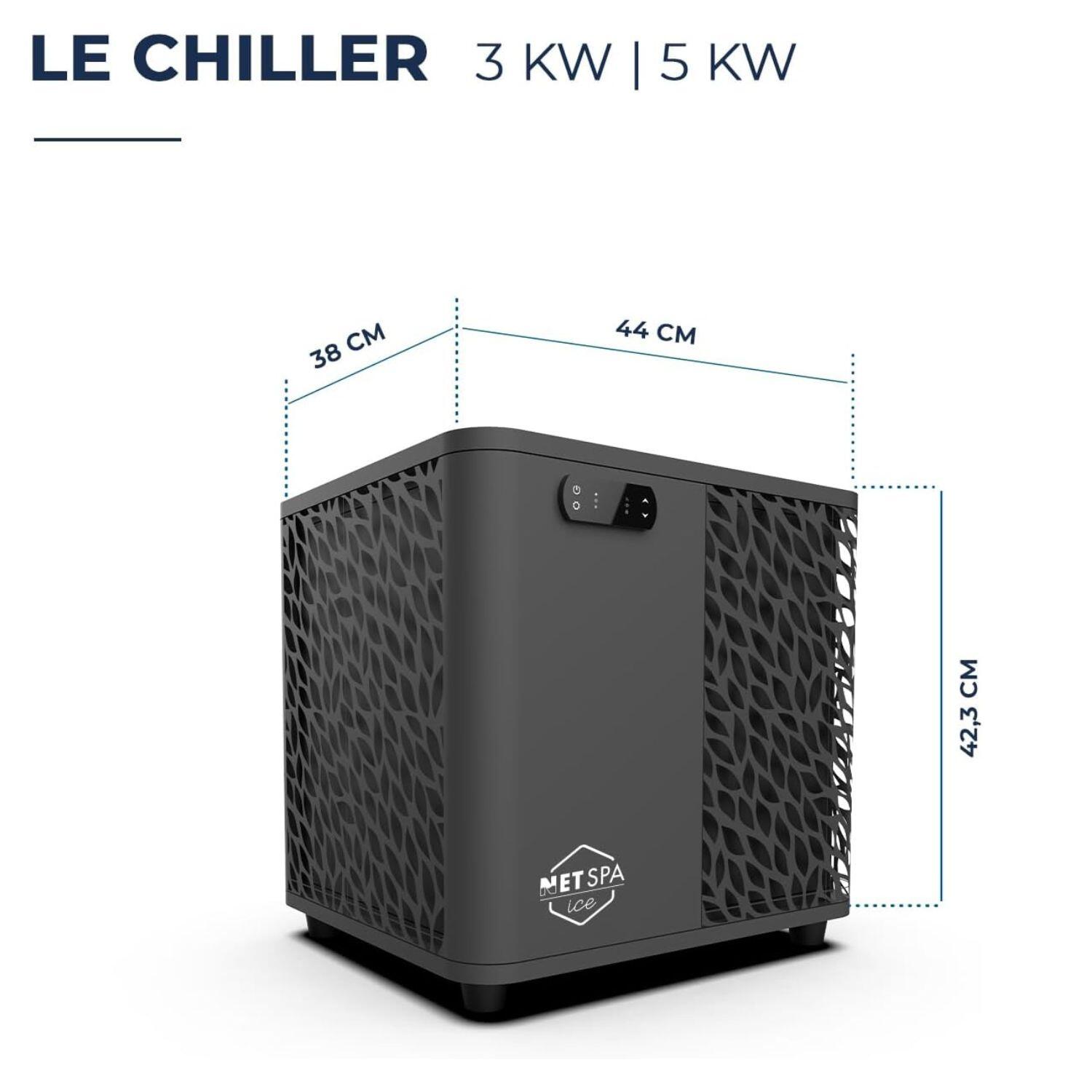 Ijsbad + spa voor 4 personen - NetSpa Ice Vita - multifunctioneel - 3kW 3/7