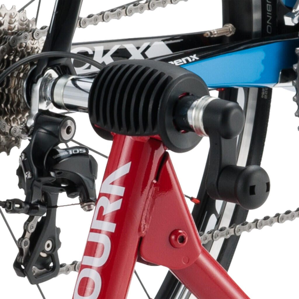 Minoura LR341 LiveRide bike trainer con interruttore QR sul manubrio 3/7