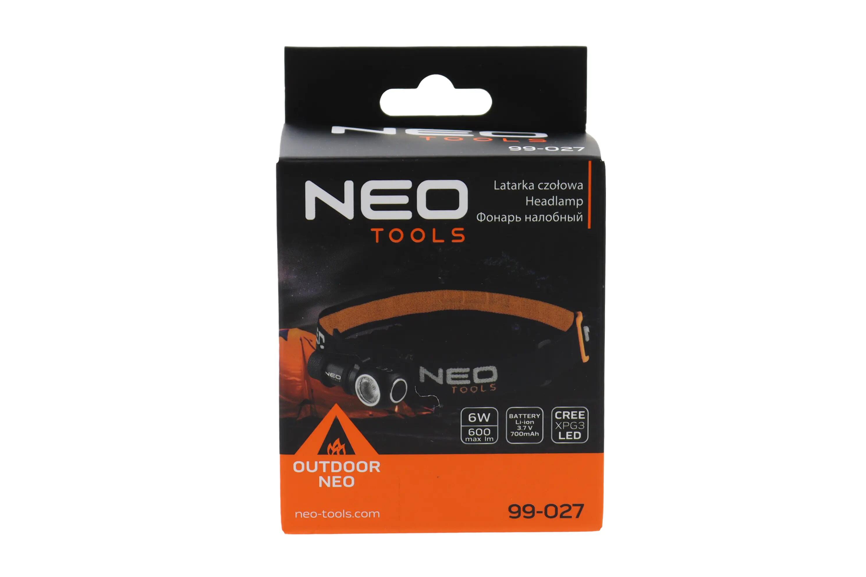 Latarka czołowa akumulatorowa 600 lm USB CREE XPG3 LED 3/5