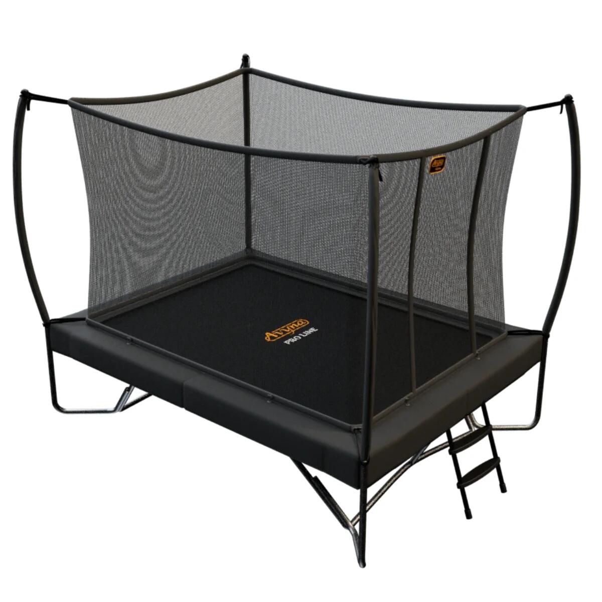Cama elástica Avyna con red de seguridad - 380x255 cm - gris 4/7
