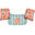 Swim Essentials Puddle Jumper - Green/pink - Animal Bands - 2/6 Years