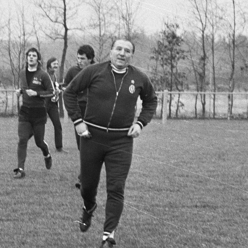 Kurtka retro piłkarska dla dorosłych - Juventus FC 1971-72 - Niebieska