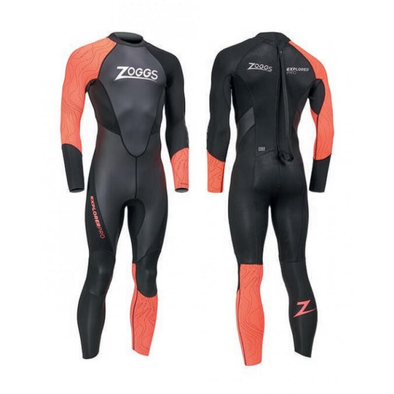Muta da triathlon in neoprene da uomo Zoggs Explorer Pro FS 1/4