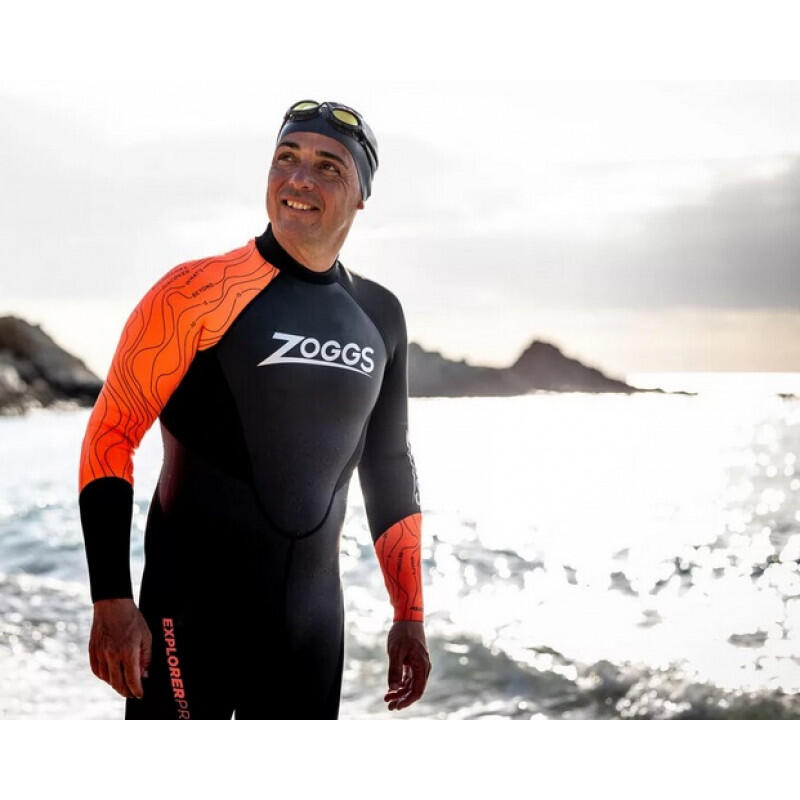 Muta da triathlon in neoprene da uomo Zoggs Explorer Pro FS 3/4