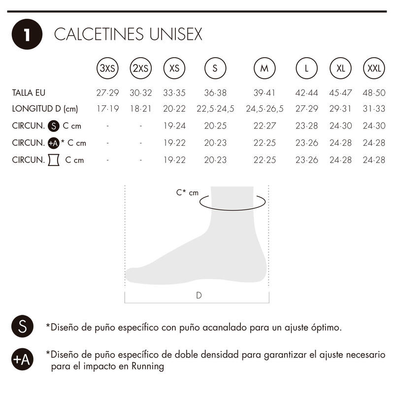 Calcetines de running unisex Pista Four Lurbel