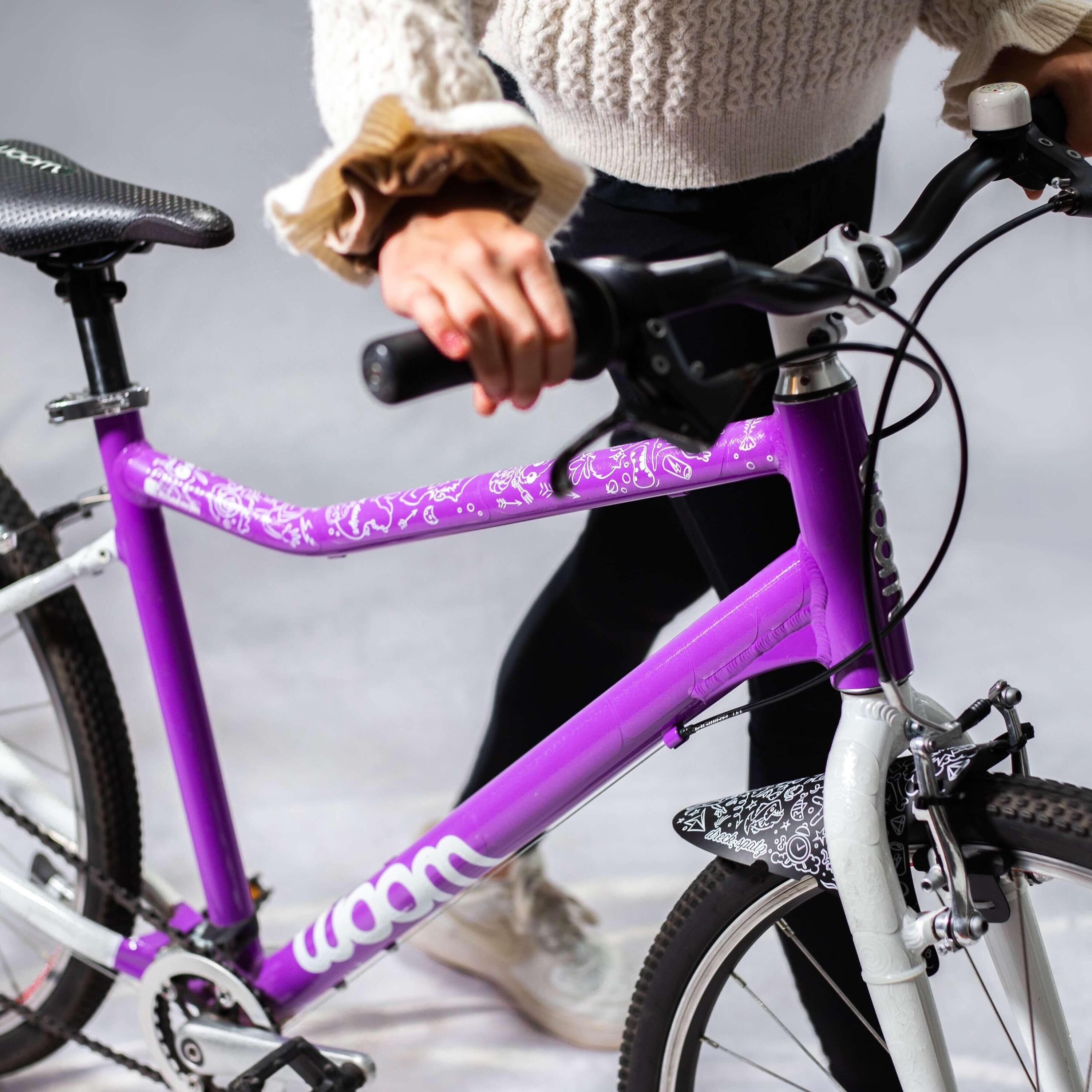 Aufkleber Schutzfolie Rahmenschutz für Kinderfahrräder 43-teilig 20'' - 26'' 4/7