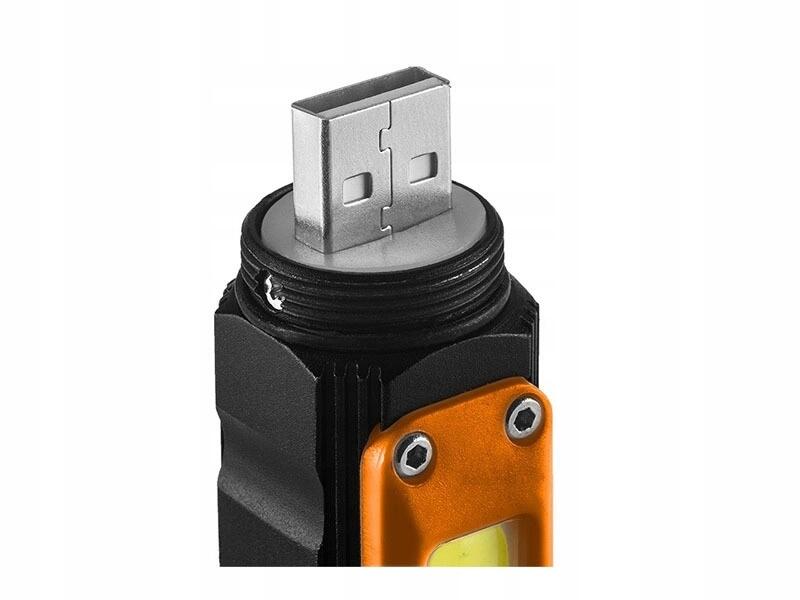 Latarka akumulatorowa USB 300 lm 2W1 5 trybów świecenia 4/5